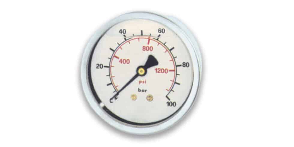 Manometro Per Pompa D'Aria Gonfiabili - Barometro Per Gommone, Kayak, Canoa - 0-5 PSI Con Valvola A 6/8 Fori - 2